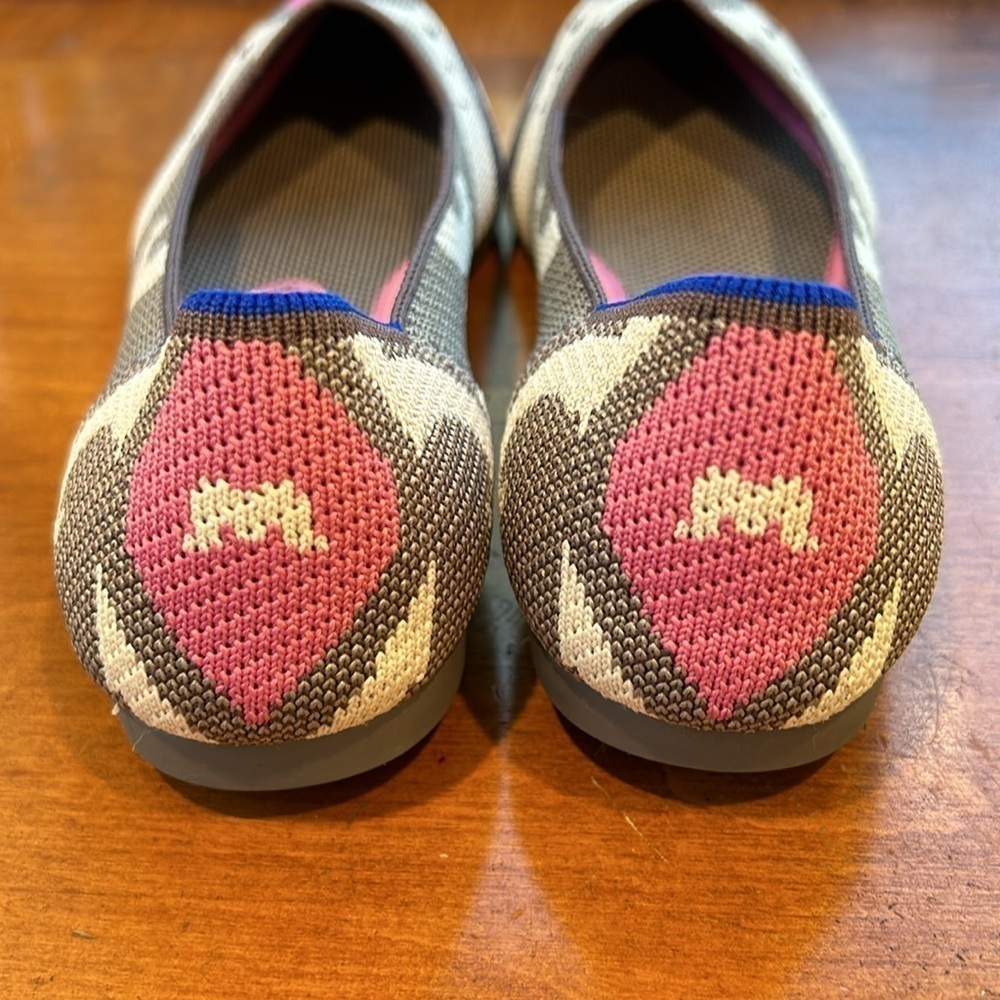 Retired Rothy’s The Point Flat Pink Moroccan women’s size 8 new without box - Picture 3 of 10